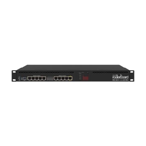 MikroTik RB3011UiAS-RM, Thiết bị cân bằng tải Router chịu tải 300 user