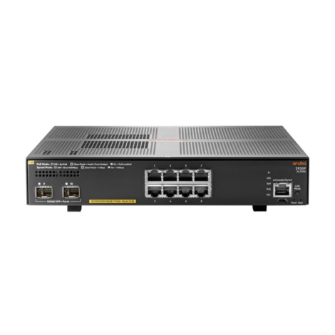 Switch Aruba 2930F 8G PoE+ 2SFP (JL258A)