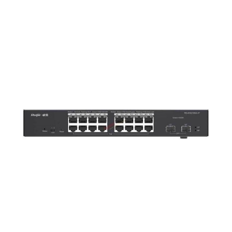 Switch Ruijie RG-ES218GC-P, 16 Port PoE, 2 Port SFP