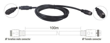 Dây nối dài 100m 2 đầu giắc đực, giắc cái, 8 lõi ITC TS-100L