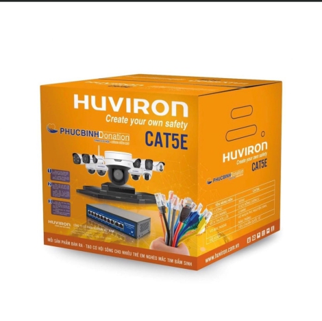 Cáp mạng HUVIRON F-UTP/CAT5E-0.4