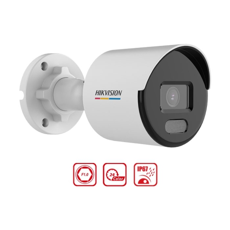 Camera IP 2MP thân trụ - có màu - có mic Hikvision DS-2CD1027G2-LUF