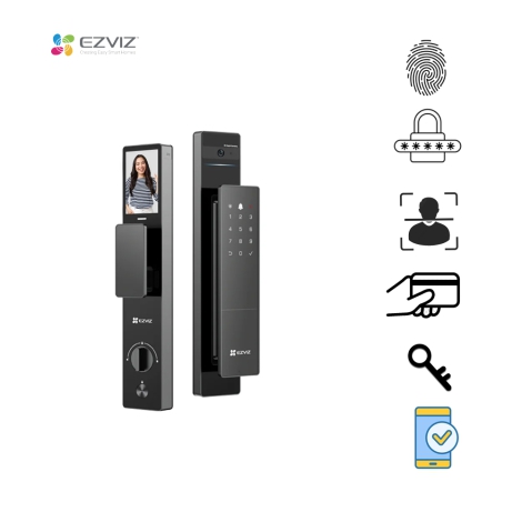 Khóa cửa khuôn mặt thông minh Ezviz CS-DL50FVS-R100-WBP-GR(6068)