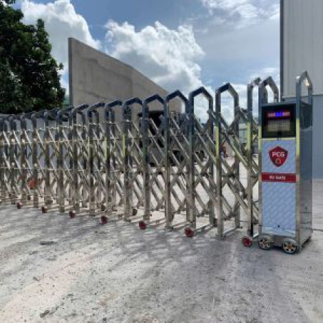 Cổng xếp Inox P-003