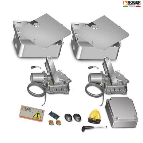 Cổng tự động âm sàn Roger Italia BR21/351 - 36V - 800kg inox 201/304