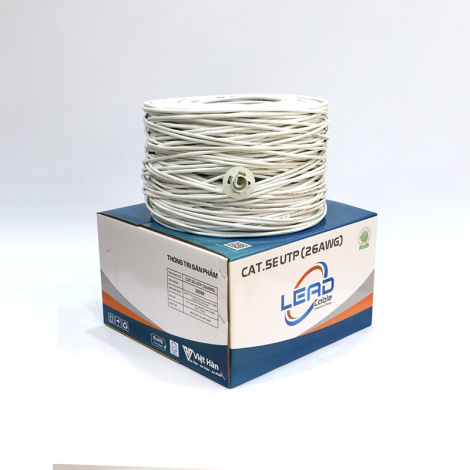 Cáp mạng 305m Việt Hàn LEAD CAT.5E UTP 26AWG 305m