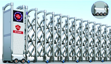 Cổng xếp Inox P- 006