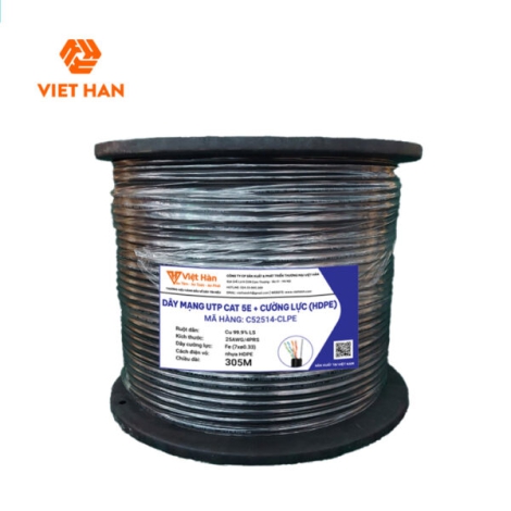 Cáp mạng 305m Việt Hàn CAT.5E UTP 24AWG HDPE 305m