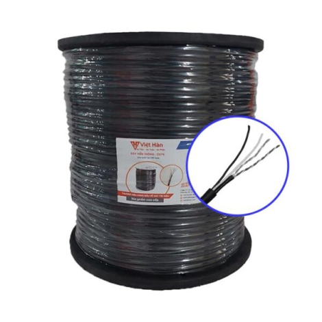 Cáp điện thoại 305m Việt Hàn CAT3 26AWG + Cường lực + Nguồn