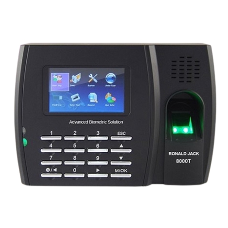 MÁY CHẤM CÔNG VÂN TAY + THẺ CẢM ỨNG RONALD JACK  8000T