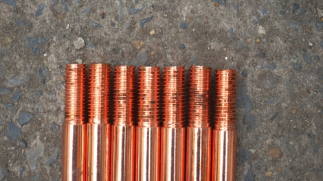 Cọc tiếp địa Goldweld earthing rod D16x2.4m Lớp mạ 60 micron