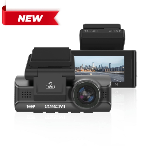 Camera hành trình VIETMAP Speedmap M1- Ghi hình trước và trong xe