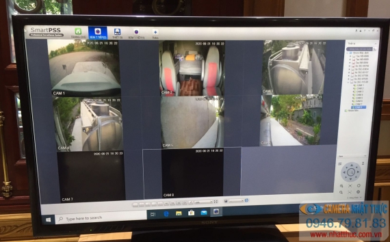Nhật Thực hoàn thiện lắp đăt camera giám sát cho xe container