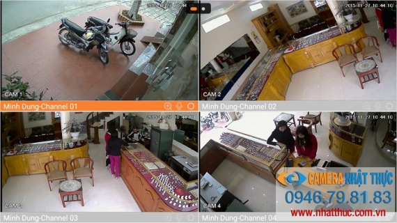 lắp đặt camera quan sát An Dương - cửa hàng vang bạc Minh Dũng, Kiến An, Hải Phòng