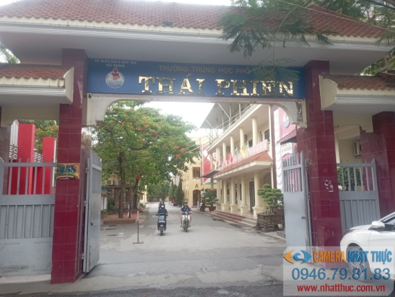 Lắp đặt Camera IP Dahua cho Trường THPT Thái Phiên