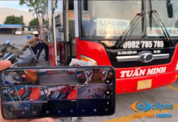 Lắp đặt camera quan sát HDCVI cho nhà xe Tuấn Minh