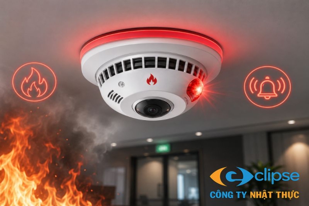 Camera báo cháy hoạt động ra sao và 4 bước xử lý tín hiệu tự động